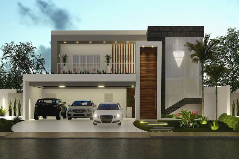 Proyecto de casa con balcón