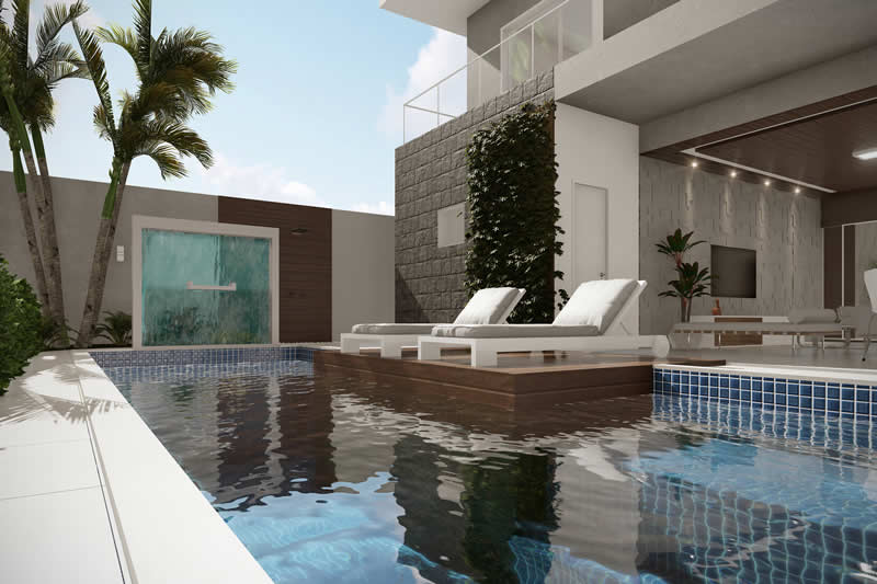 Proyecto de casa con balcón