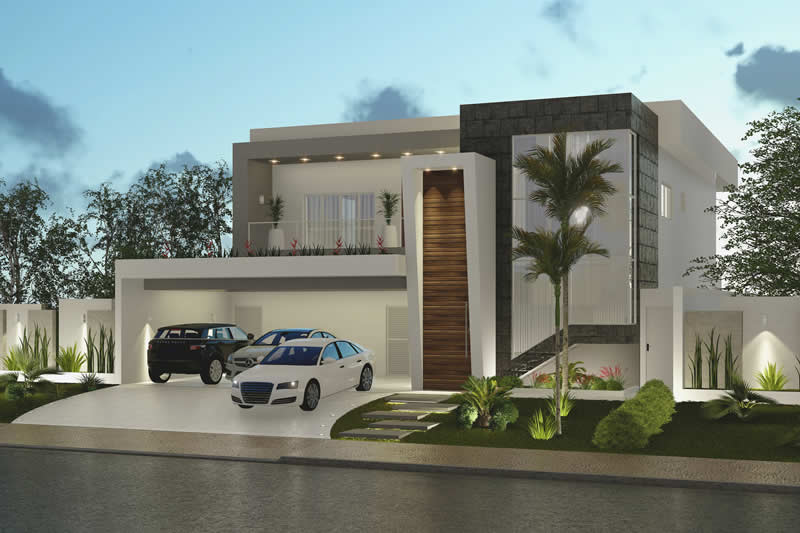 Proyecto de casa con balcón
