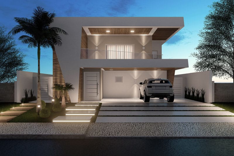Plano de casa contemporánea