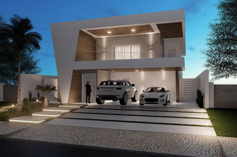 Plano de casa contemporánea