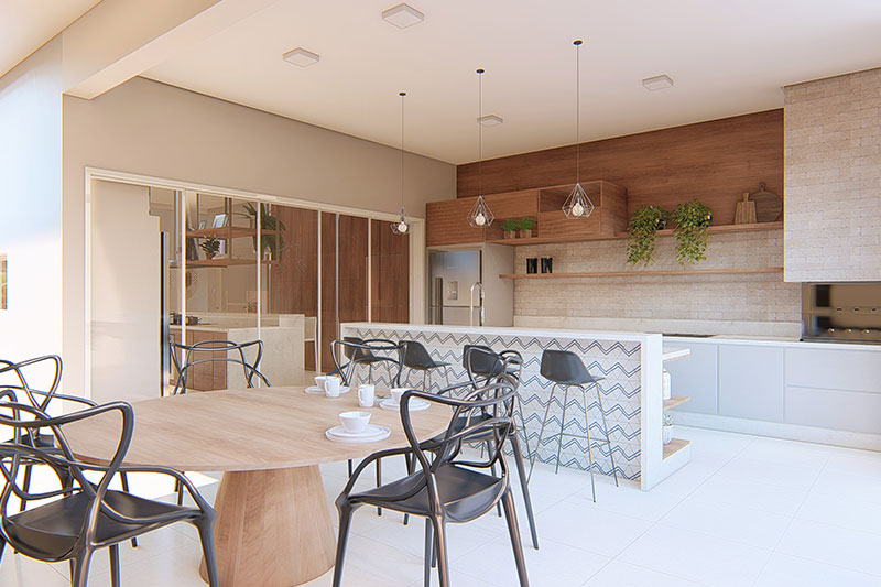 Proyecto de casa moderna con 3 suites.