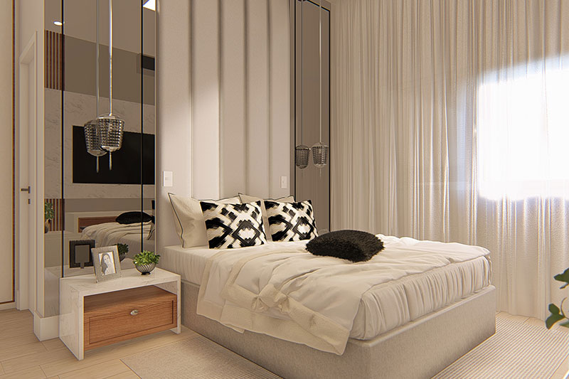 Proyecto de casa moderna con 3 suites.