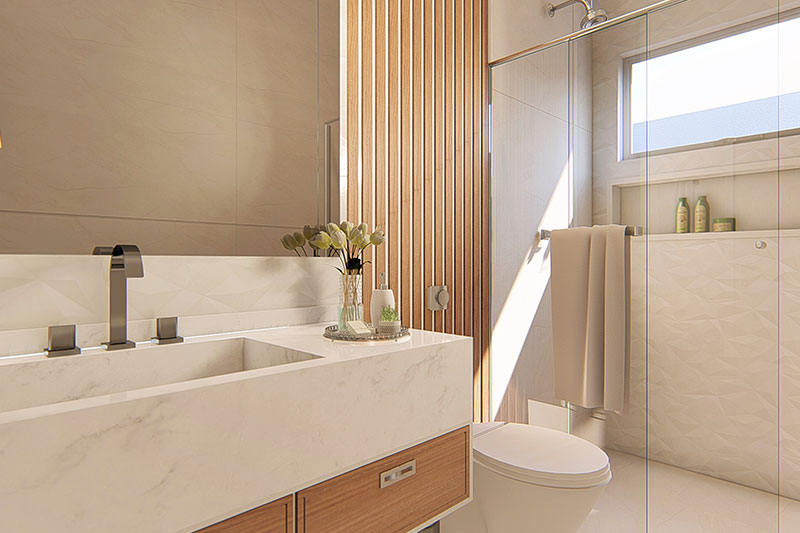 Proyecto de casa moderna con 3 suites.