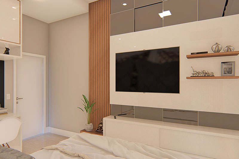 Proyecto de casa moderna con 3 suites.