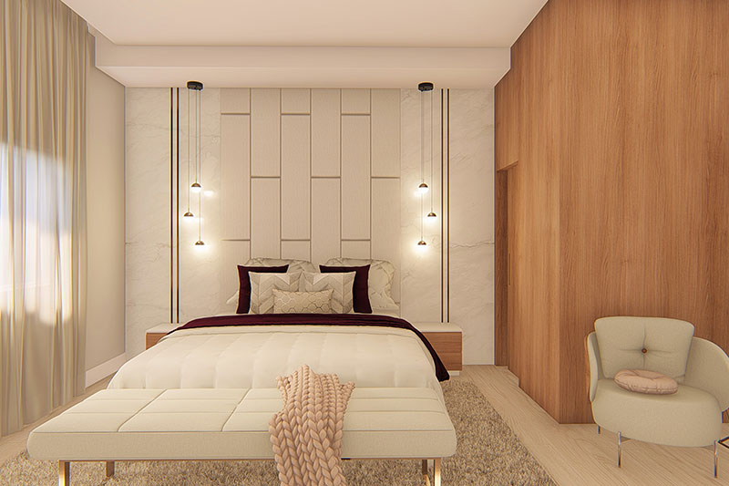 Proyecto de casa moderna con 3 suites.