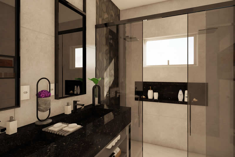 Plano de casa con techo a dos aguas