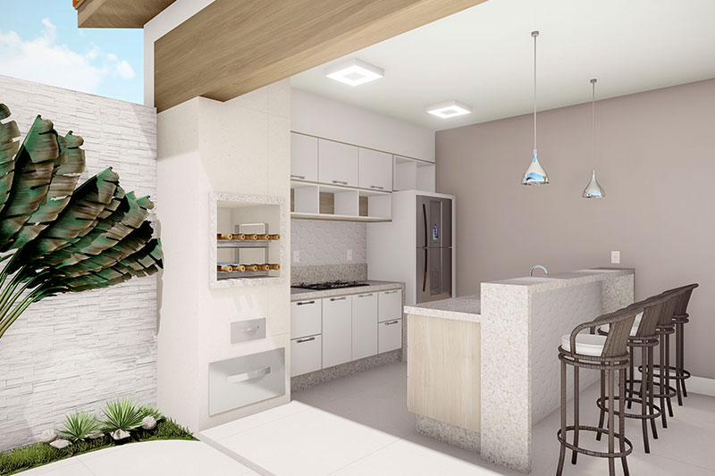 Plano de casa con poca casa y la piscina