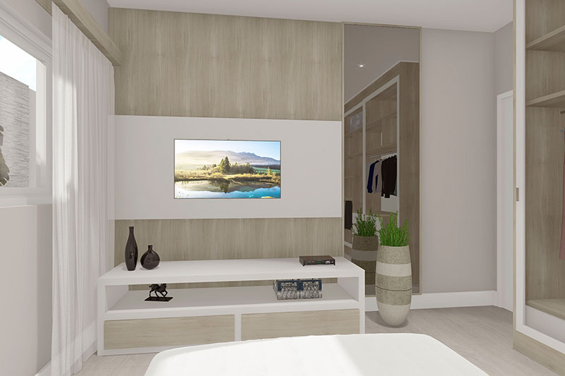 Plano de casa con poca casa y la piscina