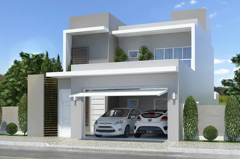 Plano de casa con edícula