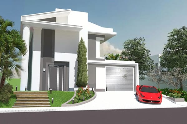 Plano de casa en estilo clásico