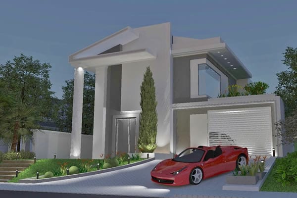 Plano de casa en estilo clásico