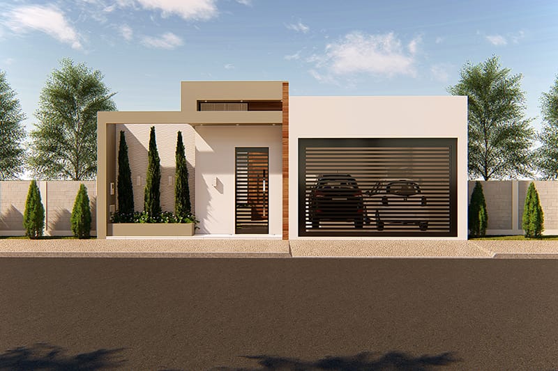 Diseño de casa con área íntima separada