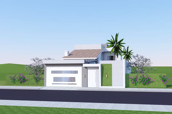 Casa con las habitaciones de la planta baja