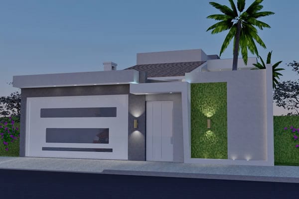 Casa con las habitaciones de la planta baja