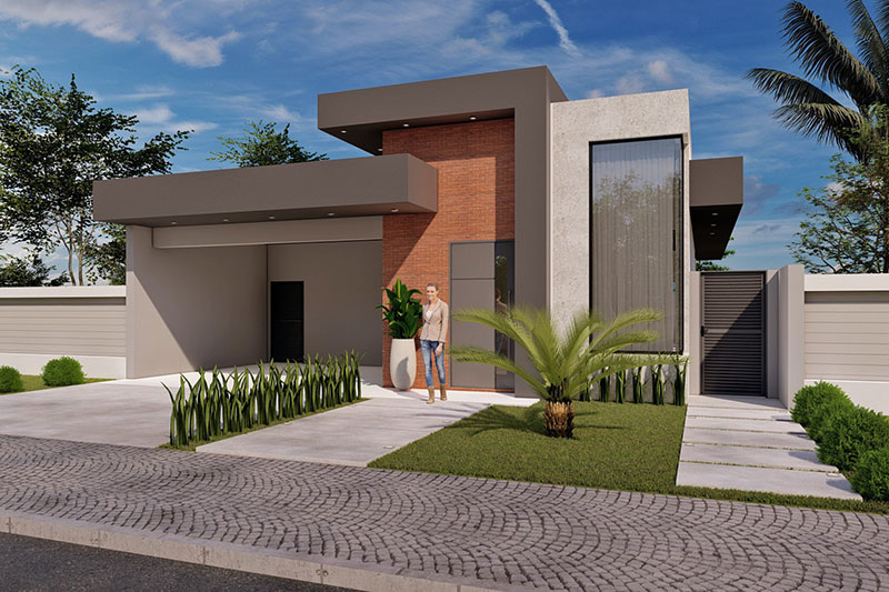 Plano de casa en planta baja con jacuzzi