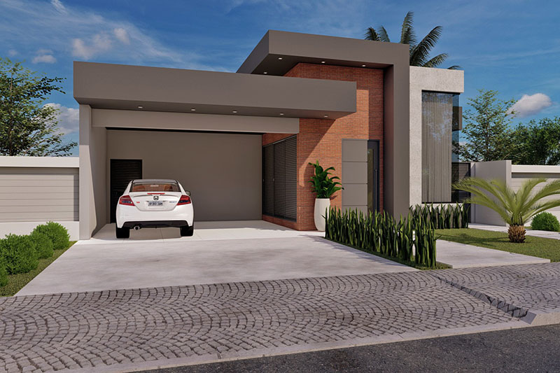 Plano de casa en planta baja con jacuzzi