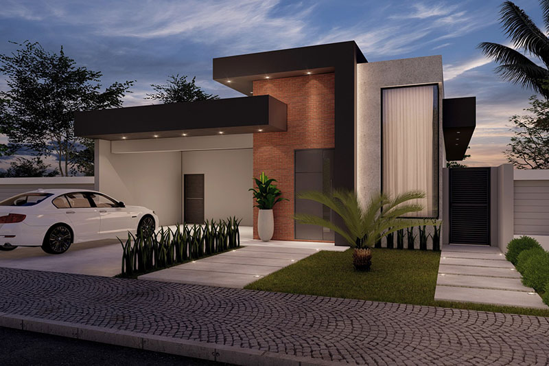 Plano de casa en planta baja con jacuzzi