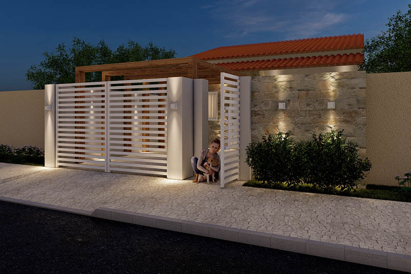 Plano de casa de una sola planta de 70m²