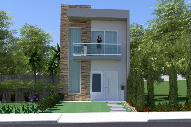 Plano de casa pequeña sencillo