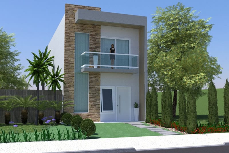 Plano de casa pequeña sencillo