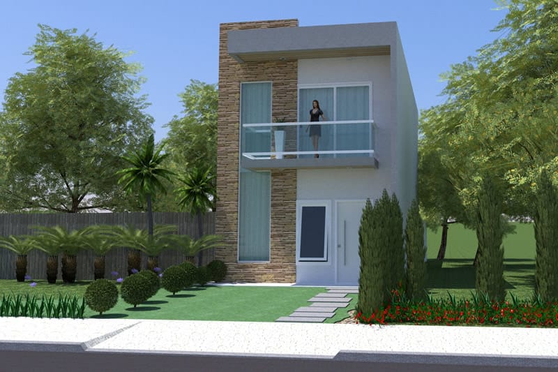 Plano de casa pequeña sencillo