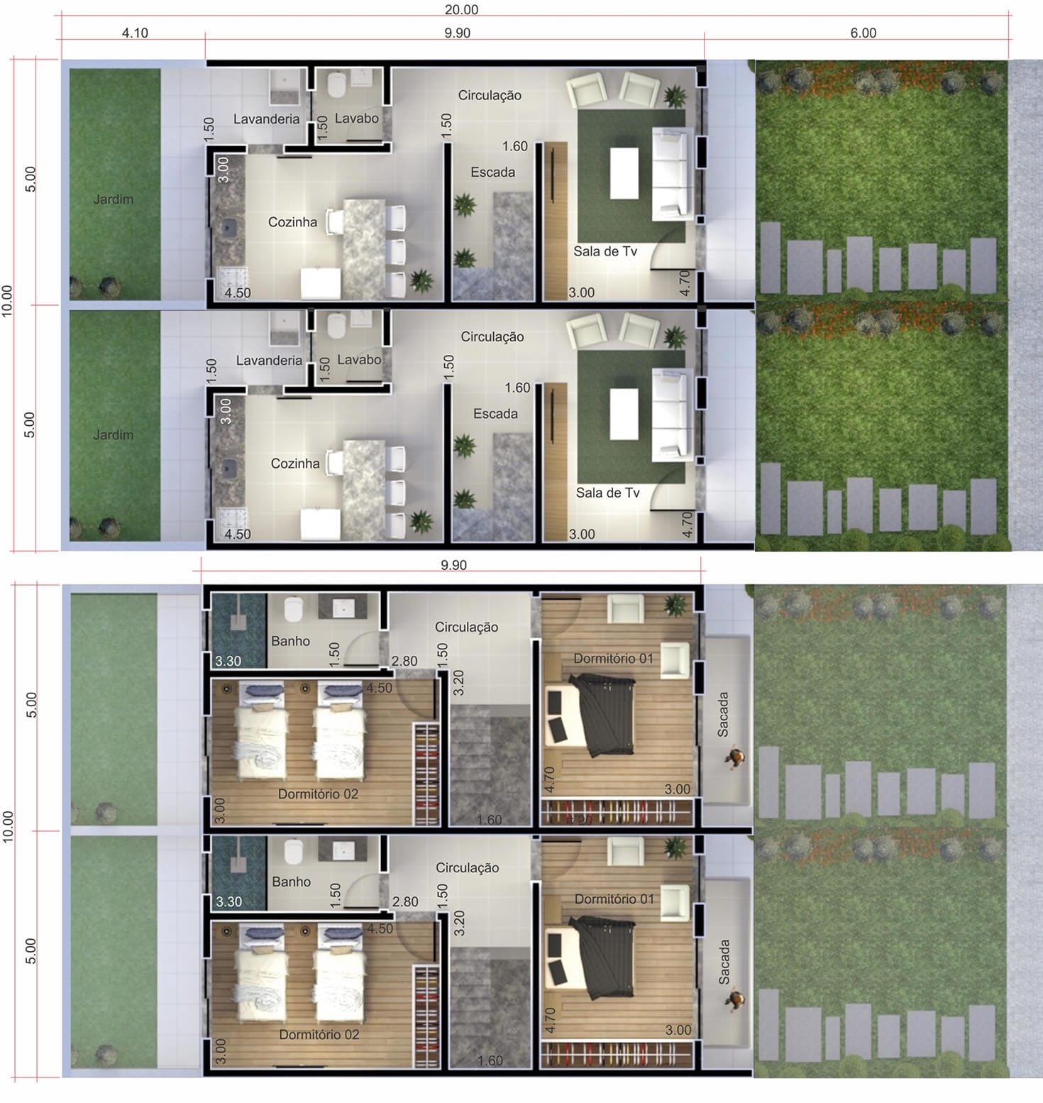 Casa pequeña sencillo10x20