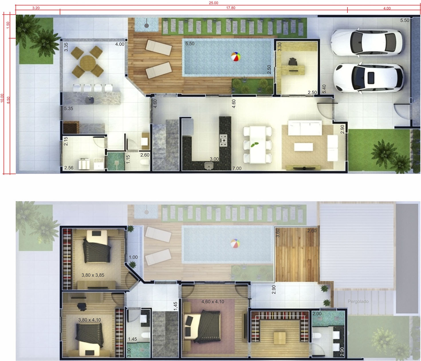 Casas Con Terraza Al Frente De 6 Mts : Planos De Casas ...