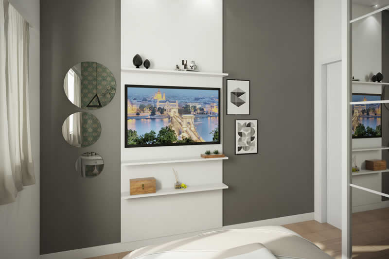 Plano de casa con zona de juegos