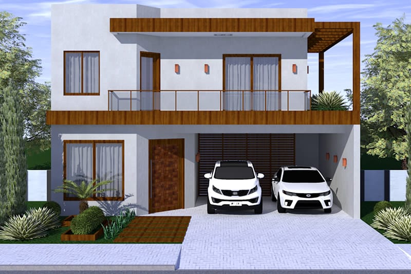 Casas Con Terraza Al Frente De 6 Mts : Casas Con Terraza Al Frente De 6 Mts - Fachadas de Casas ...